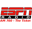 Logo for KXLX ESPN radio - The Ticket - 700 AM - Spokane, WA