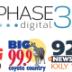 Phase 3 Digital and KXLY radio logos